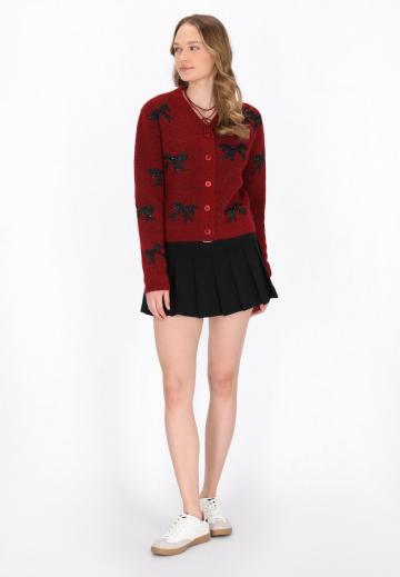 Жаккардовая вязаная кофта