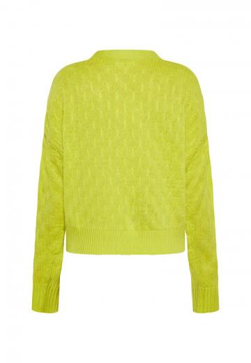 Жаккардовая вязаная кофта