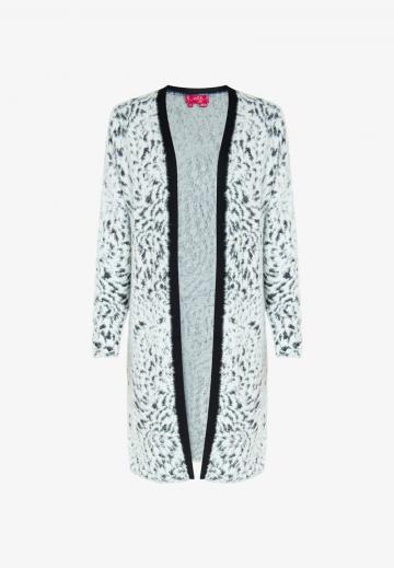 Жаккардовая вязаная кофта