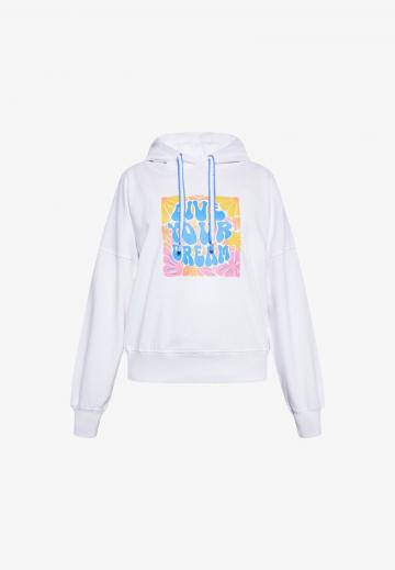 Пуловер с капюшоном