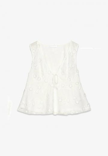 Блузка без рукавов