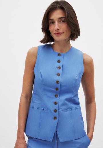 Джинсовая жилетка