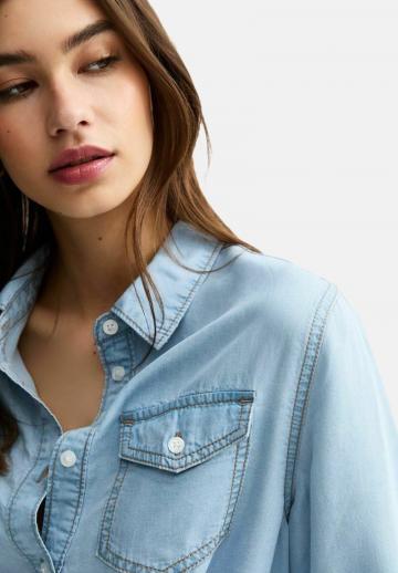 Джинсовая блузка