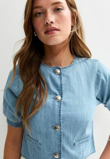 Джинсовая блузка
