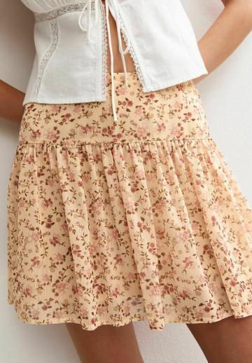 Юбка с воланами