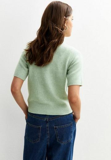 Пуловер с коротким рукавом