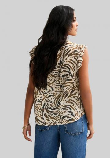 Блузка без рукавов