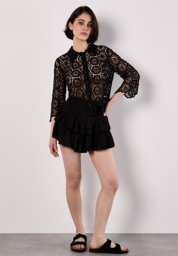 Юбка с воланами