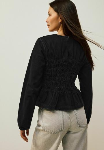 Джинсовая блузка