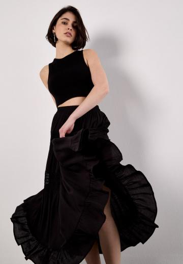 Юбка с воланами