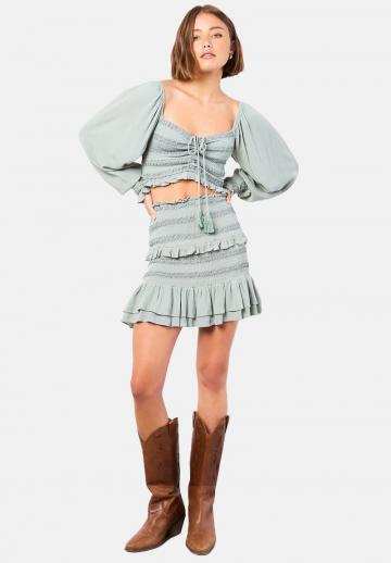 Юбка с воланами