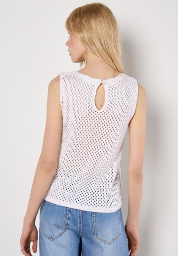 Пуловер без рукавов