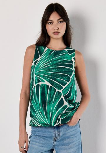 Блузка без рукавов