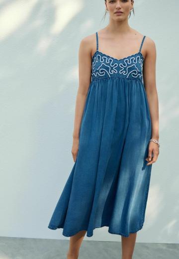 Джинсовое платье