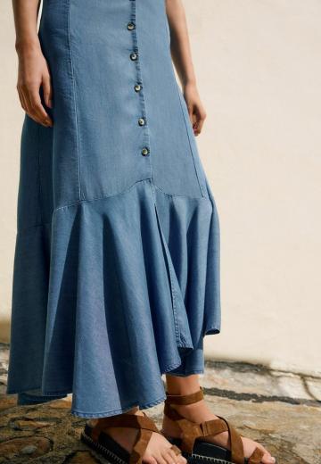 Джинсовое платье