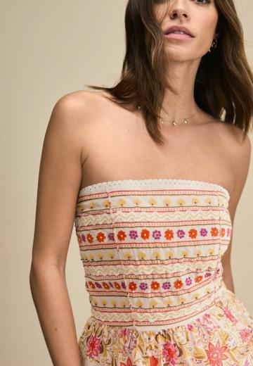 Платье без бретелек