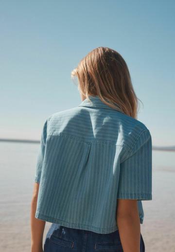 Джинсовая блузка