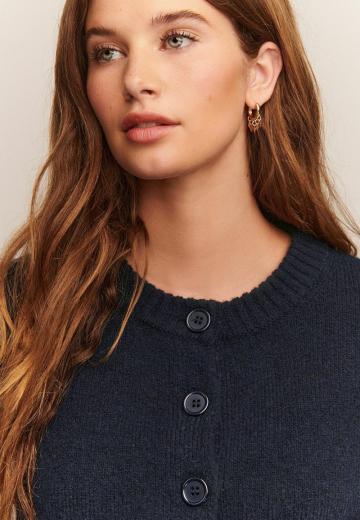 Жаккардовая вязаная кофта