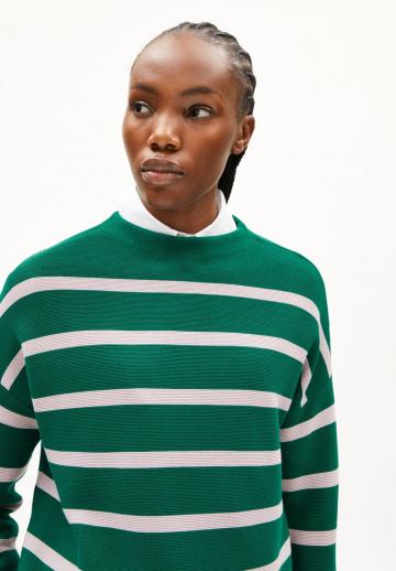 Пуловер в полоску