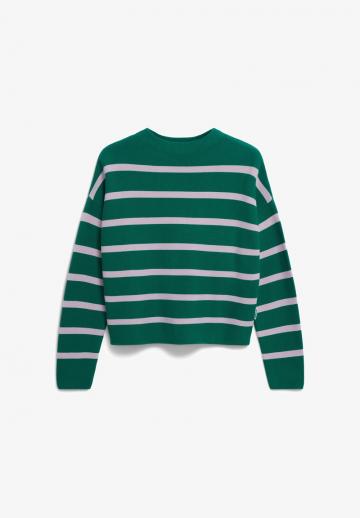 Пуловер в полоску