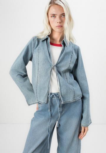 Джинсовая блузка