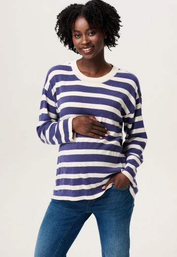 Пуловер в полоску