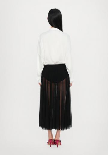 Атласная блузка