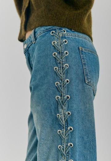 Прямые джинсы