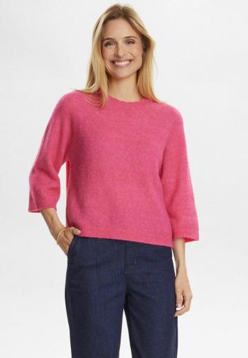 Пуловер с рукавом три четверти