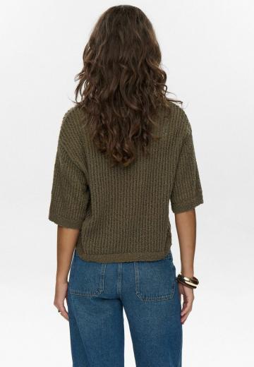 Пуловер с рукавом три четверти