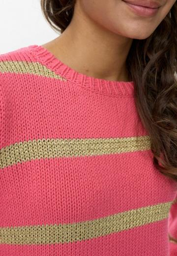 Пуловер в полоску