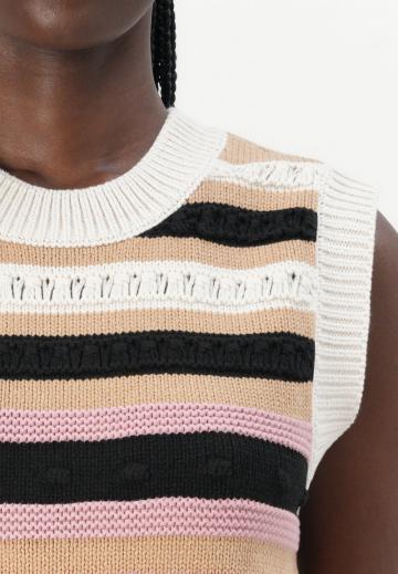 Пуловер без рукавов