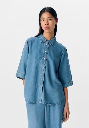 Джинсовая блузка