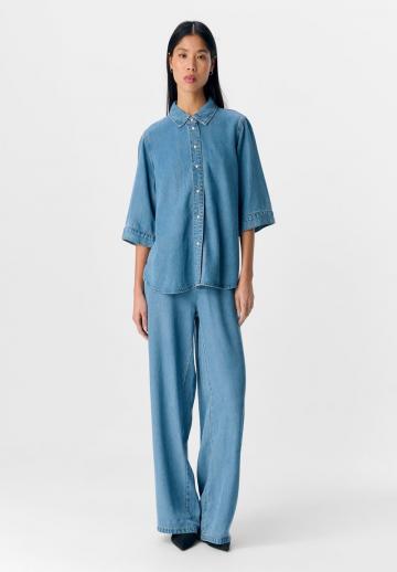 Джинсовая блузка