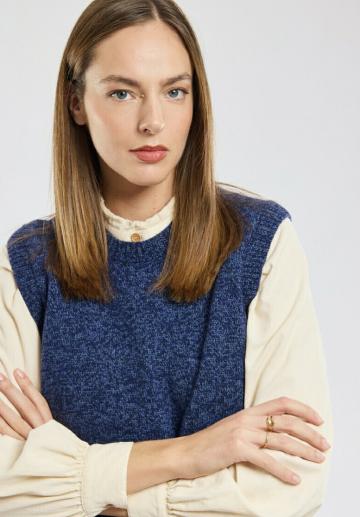 Пуловер без рукавов