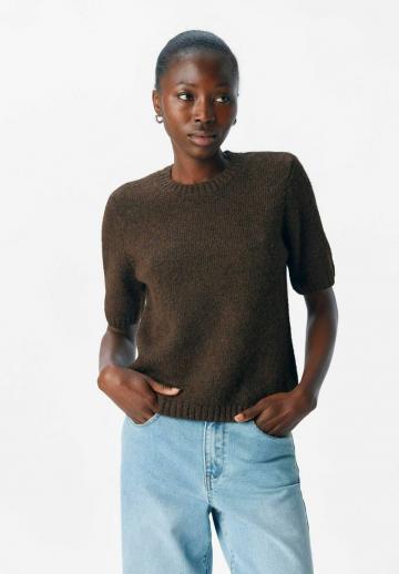 Пуловер с коротким рукавом