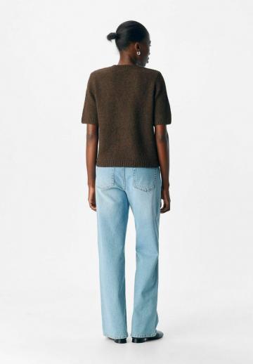 Пуловер с коротким рукавом