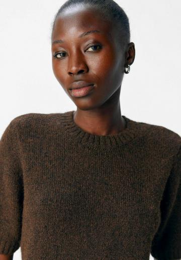 Пуловер с коротким рукавом