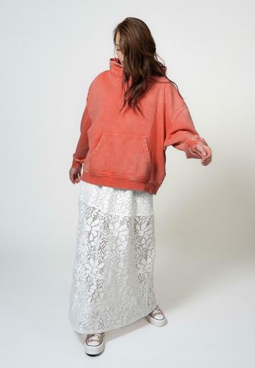 Пуловер с капюшоном