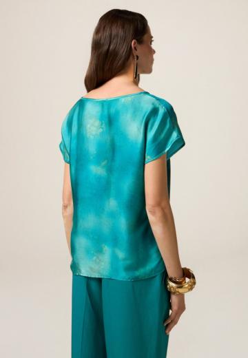 Атласная блузка