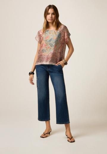 Атласная блузка