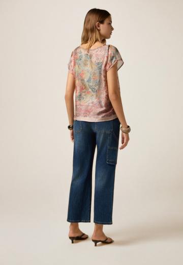 Атласная блузка