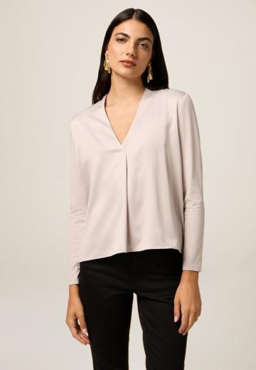 Атласная блузка