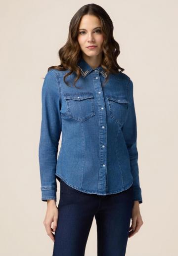 Джинсовая блузка