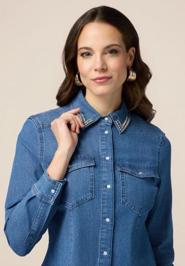 Джинсовая блузка