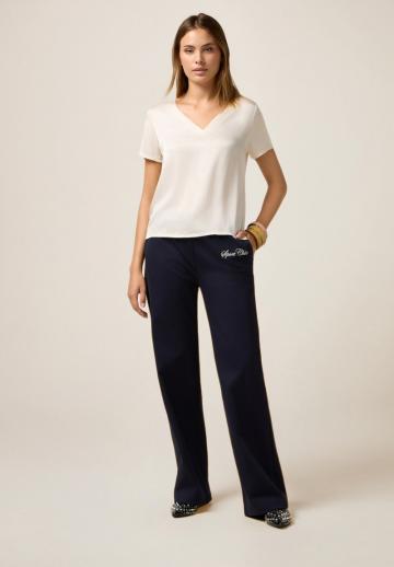 Атласная блузка