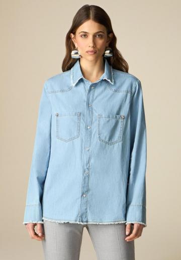 Джинсовая блузка