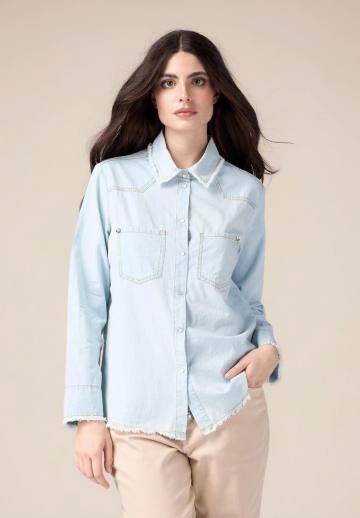 Джинсовая блузка