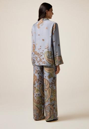 Атласная блузка