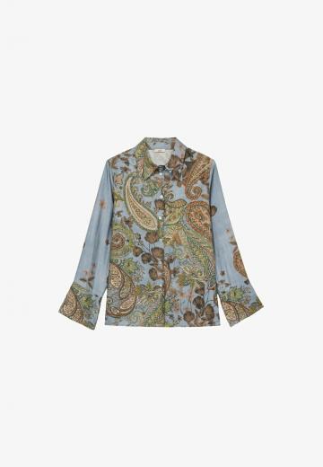 Атласная блузка